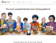 Tablet Screenshot of evalyzer.com